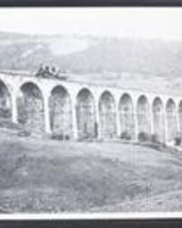 Susquehanna County, Lanesboro, Pa., Starrucca Viaduct and camelback engine
