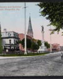 Schuylkill County, Pottsville Pa., Garfield Square and Soldiers' Monument 