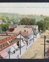 Butler County, Zelienople, Pa., Bird's-Eye View of Main Street Looking South