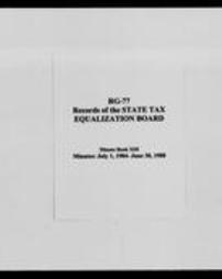 State Tax Equalization Board, Minute Books (Roll 6708, Part 3)