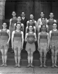 122, Basketball Team, 1929, 8x10
