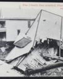 Erie County, Erie City, Flood of 1915: Fine 2 family flats crumbled