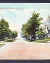 Butler County, Evans City, Pa., Main Street looking West