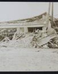 Erie County, Erie City, Flood of 1915: Damaged Nelson Garage, Eighteenth Street