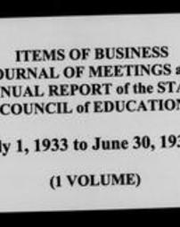 Minute Books of the State Board of Education (Roll 6197, Part 2)