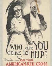 WW 1-Red Cross "What are you doing to Help?, Join Your American Red Cross, Subscribing Memberships $2.00 up"