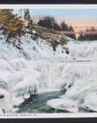 Wayne County, Hawley, Pa., Silk Mill and Paupack High Falls in Winter