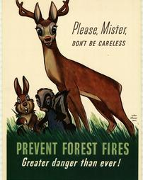 Fire Prevention, "Please, Mister, Don't Be Careless…Prevent Forest Fires"