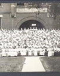 Washington County, California, Pa., Southwestern State Normal School, Science Hall and female group photograph