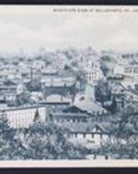 Centre County, Bellefonte, Pa., Bird's Eye View, Showing Court House