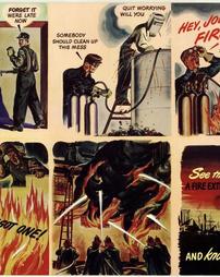 WW2-Industrial Labor Safety, "See That a Fire Extinguisher is Handy-And Know How To Use It"