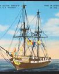 Erie County, Erie City, Battle of Lake Erie, Authentic View of Oliver Perry's Flagship the U.S.S. Niagara 2