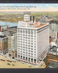 Allegheny County, Pittsburgh, Pa., Downtown Area, Buildings, Commercial: Bird's Eye View from First National Bank Building, showing the Rosenbaum Co. New Store