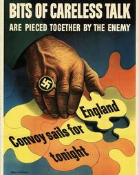 WW2-Careless Talk, "Bits of Careless Talk Are Pieced Together By the Enemy"