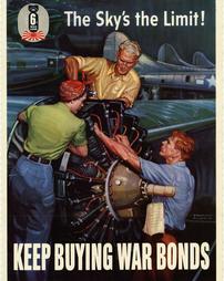 WW2-War Bonds, "The Sky's the Limit! Keep Buying War Bonds"