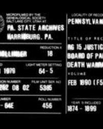 Death Warrants File (Roll 462)