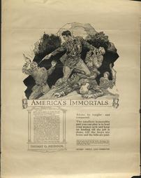 WW 1-Liberty Loan (Victory) "America's Immortals" Neibour, Thomas O., additional text on poster, Victory Liberty Loan Committee