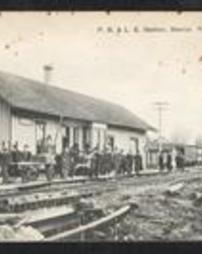 Mercer County, Mercer (Town): Miscellaneous, P. B. & L. E. Station 