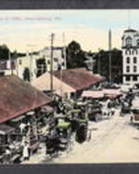 Dauphin County, Harrisburg, Pa., Street Views: Market Street, Market Square in 1860