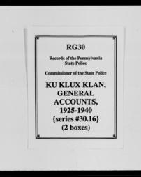 Commissioner Of The State Police_Ku Klux Klan General Accounts_Image00002