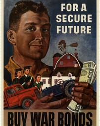 WW2-War Bonds, "For A Secure Future, Buy War Bonds"