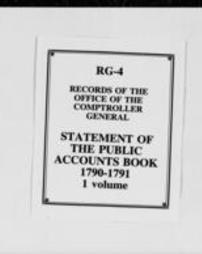 Statement of Public Accounts Book (Roll 5146, Part 13)