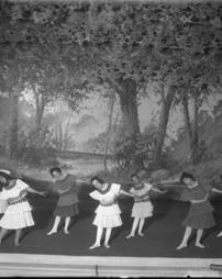 711, Play, Seven Girls on Stage, Tree Background, 8x10