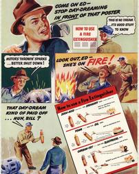 WW2-Industrial Labor Safety, "How to use a Fire Extinguisher"