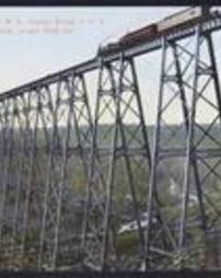 McKean County, Kinzua Bridge, on Erie R.R. Highest Bridge in the U.S. 301 1/2 feet high, Length 2100 feet