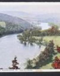 Susquehanna County, Susquehanna, Pa., Bird's Eye View of the Susquehanna River