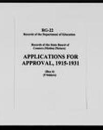 Applications for Examination (Roll 6783)