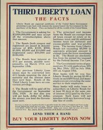 WW 1-Liberty Loan (3rd) "Third Liberty Loan The Facts, Lend Them a Hand, Buy Your Liberty Bonds Now", No. 264
