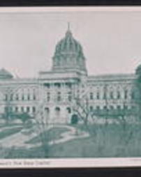 Dauphin County, Harrisburg, Pa., Capitol Building (new): Exterior Views, Front View of Pennsylvania's New State Capitol 