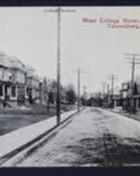 Washington County, Canonsburg, Pa., West College Street looking East