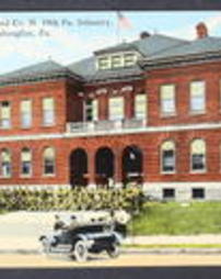 Washington County, Washington Pa., Buildings: Educational, First Ward School and Company H. Tenth Pa. Infantry