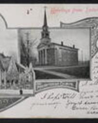 Indiana County, Indiana, Pa., Greetings, New and Old Presbyterian Church