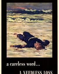 WW2-Careless Talk, "a careless word…A Needless Loss"