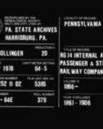 Annual Reports of Passenger and Street Railway Companies (Roll 387)