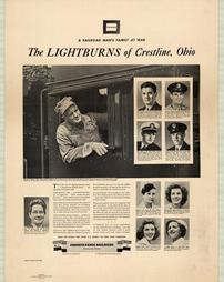 WW2-War Bonds/Stamps/Travel, "A Railroad Man's Family At War: The Lightburns of Crestline, Ohio"