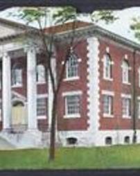 Bradford County, Athens, Pa., Buildings, Spalding Memorial Library