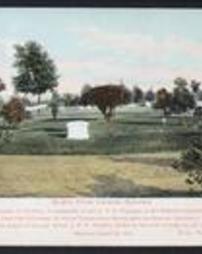 Erie County, Erie City, Monuments, Gridley Circle, Lakeside Cemetery. Burial Place of Captain Chas. V. Gridley
