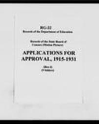 Applications for Examination (Roll 6782)