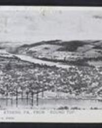 Bradford County, Athens, Pa., View from Round Top