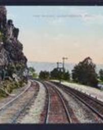 Huntingdon County, Huntingdon, Pa., Miscellaneous Views, Pennsylvania Railroad and the Rocks