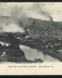Elk County, Johnsonburg, Pa., Factories, Paper Mill from Clarion Heights