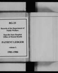 Danville State Hospital: Patient Ledgers (Roll 7804, Part 2)