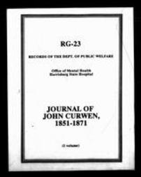 Harrisburg State Hospital: Journal of John Curwen (Roll 7824)