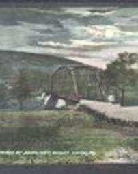 Huntingdon County, Mount Union, Pa., County Bridge by Moonlight