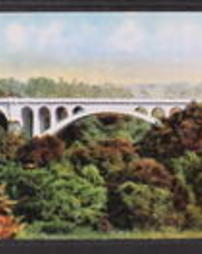 Philadelphia County, Philadelphia, Pa., Fairmount Park: River Views, Wissahickon Creek, Walnut Lane Bridge (concrete bridge)