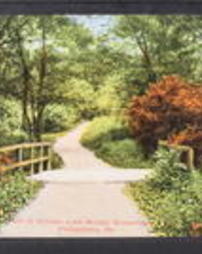 Philadelphia County, Philadelphia, Pa., Fairmount Park: River Views, Miscellaneous, Path at Kitchen Lane Bridge, Wissahickon